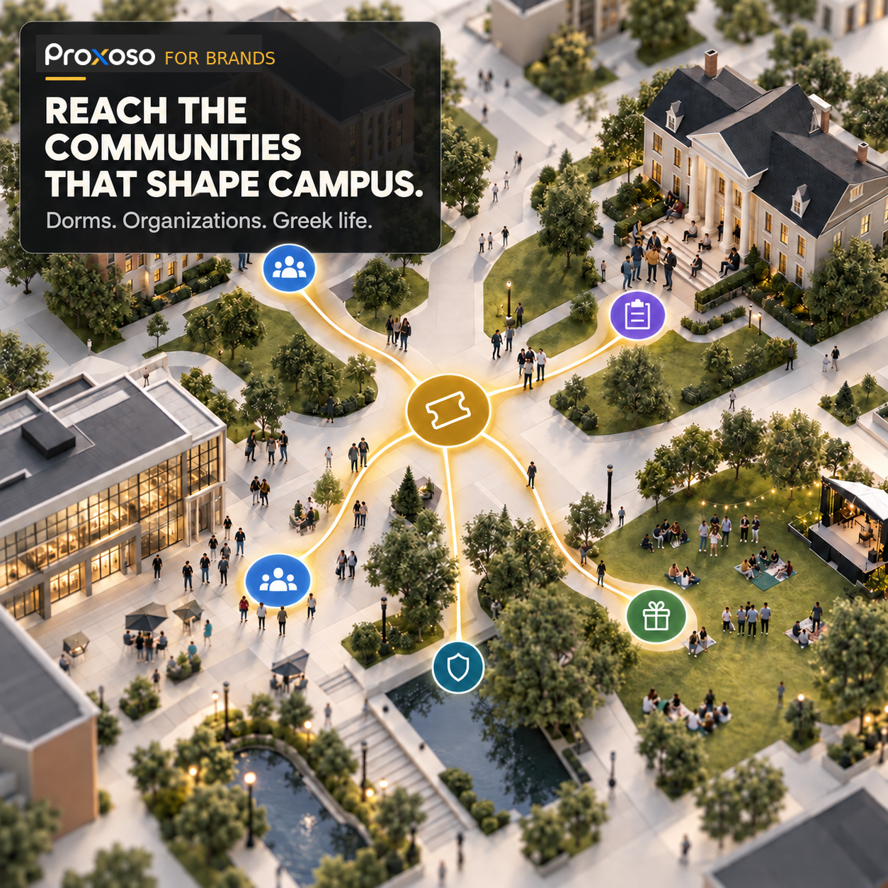 Reach the communities that shape campus